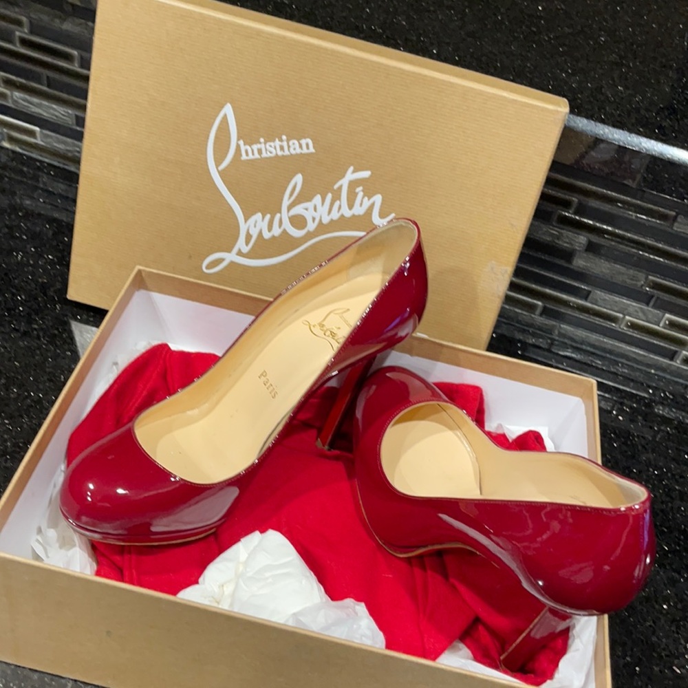 Christian louboutin heals worn twice